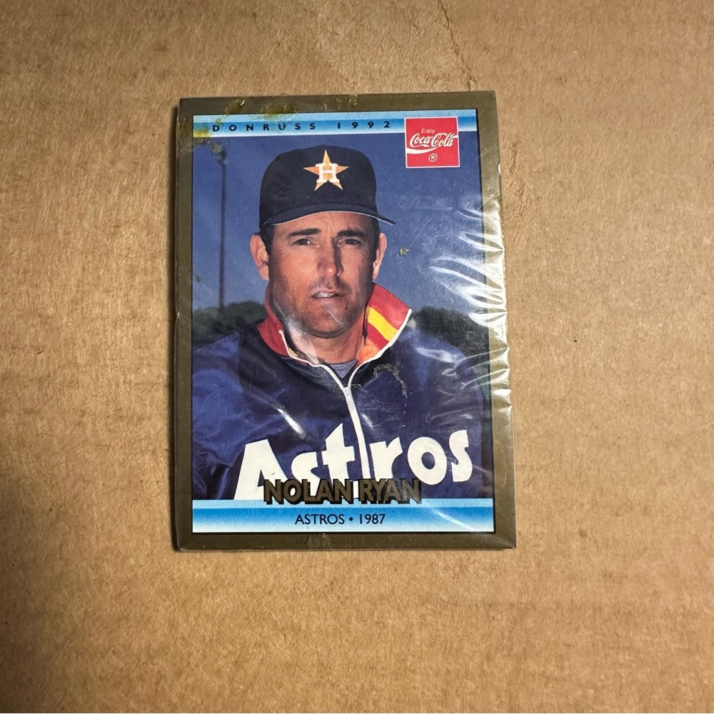 NEW 1992 Donruss Coca-Cola Coke NOLAN RYAN 21 Of 26 MLB Baseball Card SEALED